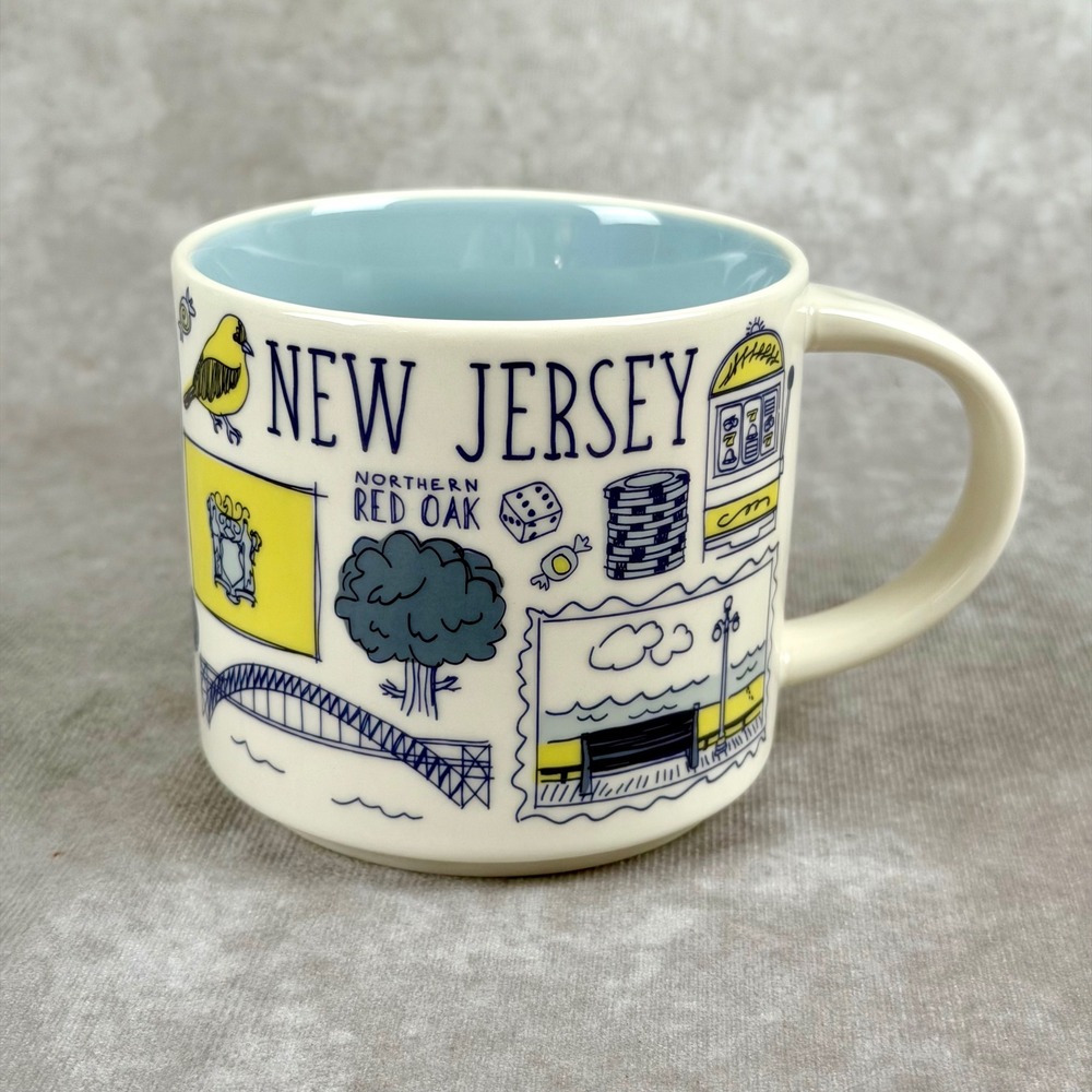 Starbucks New Jersey Been There Series Mug 14oz Garden State Coffee Cup 2022